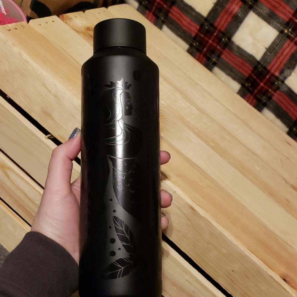 Black mermaid starbucks tumbler